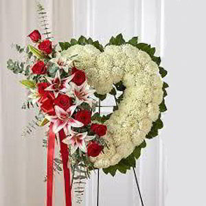 Morristown Florist | Rose Lily Heart