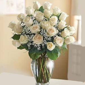 Morristown Florist | 24 White Roses