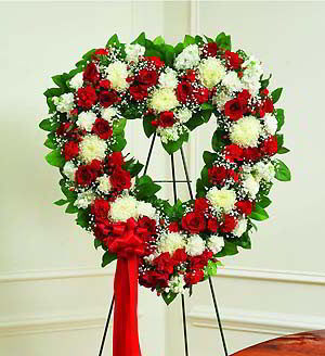 Morristown Florist | Red & White Heart