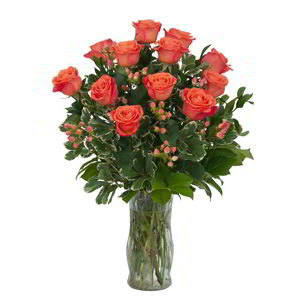 Morristown Florist | 12 Orange Roses