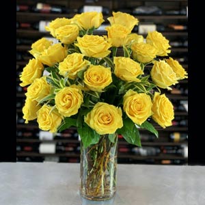 Morristown Florist | 24 Yellow Roses