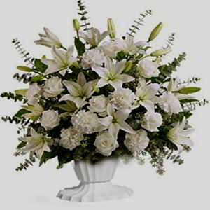 Morristown Florist | All White Sympathy